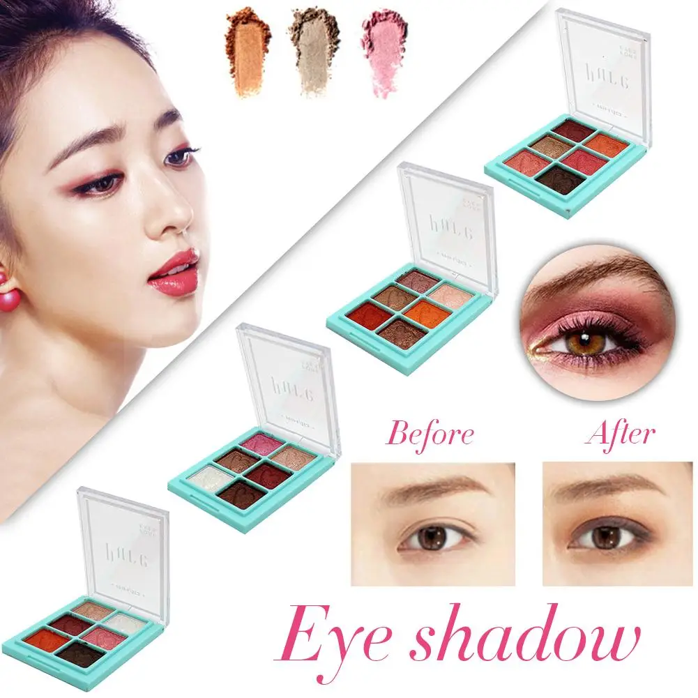 

Mermaid Velvet Green Onion 6 Color Eyeshadow Makeup Pearl Eye Shadow Powder Eye Shadow Shimmer Naked Glitter Eye Shadow Nude