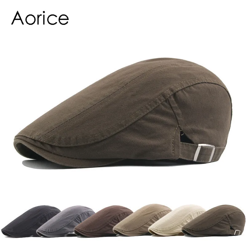 Aorice CF9109 2019 Новая модная шапка мужская Осенняя тонкая однотонная хит продаж берет