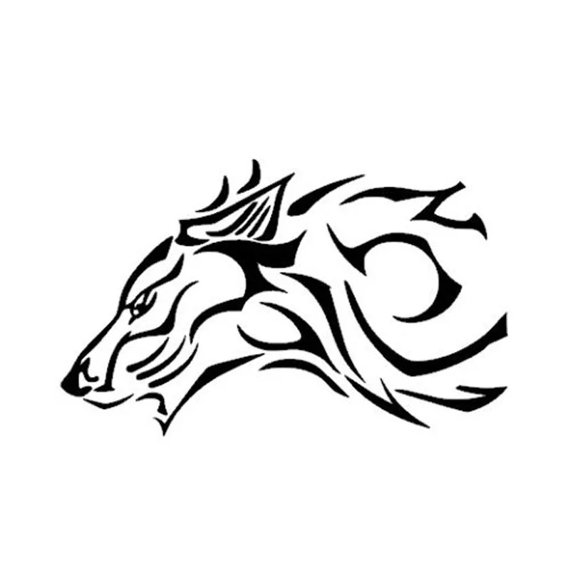 17*10.5CM Tribal Wolf Car Sticker Vinyl Car Styling Decal Creative