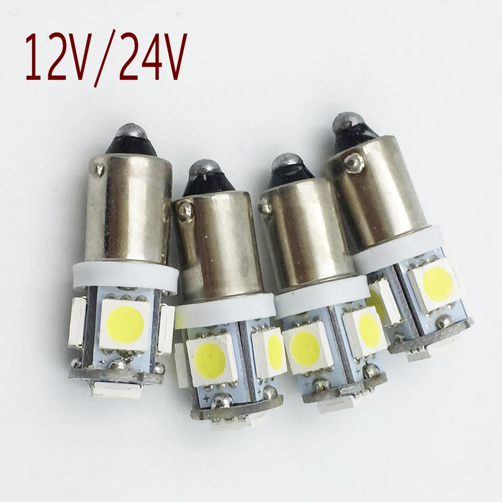 YSY 4 шт. BA9S 5SMD 5050 Автомобильная светодиодная лампа 12В/24В Ксеноновые лампочки