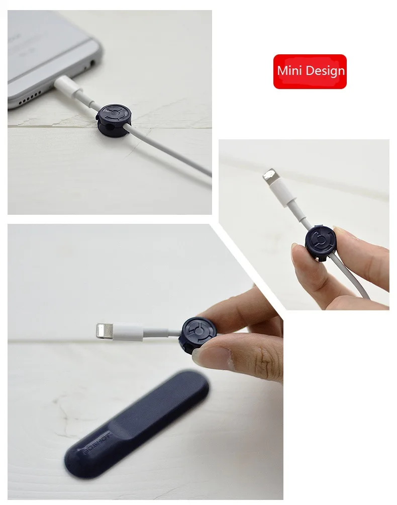 Magnetic Cable Clip USB Cable Organizer For Desktop Workstation Mini Cable Winder Cord, Simple Effective Decicixe Brand