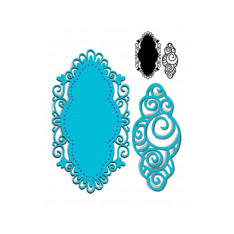 

YaMinSanNiO Dies Cutting Lace Hollow Oval Crafts Metal Cutting for DIY Scrapbooking Card Album Embossing Die Cut New Template
