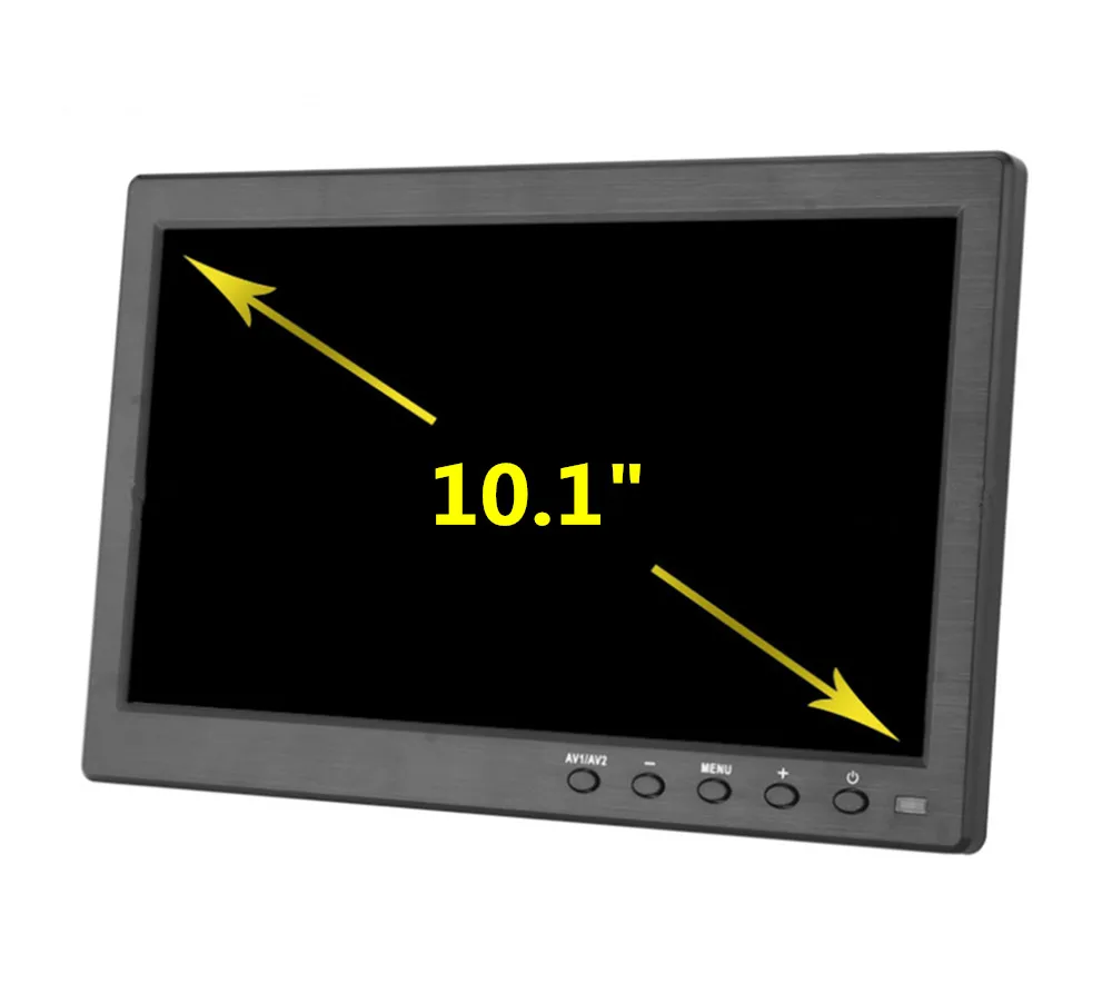 10," HD1024*600 ЖК-монитор автомобильный монитор домашний монитор безопасности ПК/ТВ дисплей Встроенный динамик поддержка VGA/BNC/USB/HDMI/AV вход
