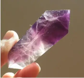 

40g Natural fluorite Quartz Crystal double Terminated Wand Healing for sale