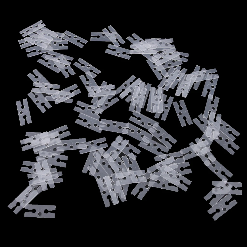 100 He Clear Balloon Clips Clamps Closure No Knots / Lacing Party Decoration