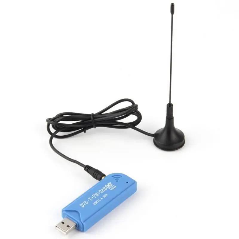 ALLOYSEED USB2.0 цифровой DVB-T SDR+ DAB+ FM HD ТВ тюнер приемник палка RTL2832U+ R820T2 чип для ПК или ноутбука