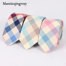 Бренд mantieqingway галстук шеи галстуки для Для мужчин свадебные Бизнес костюмы Тонкий галстук Повседневное Англия Стиль плед галстук Gravatas бабочкой