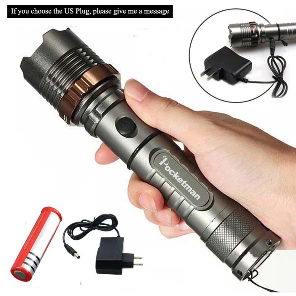 

5200lm XM-L T6 5modes LED Tactical Flashlight Torch Waterproof Hunting Flash Light Lantern zaklamp taschenlampe torcia z40