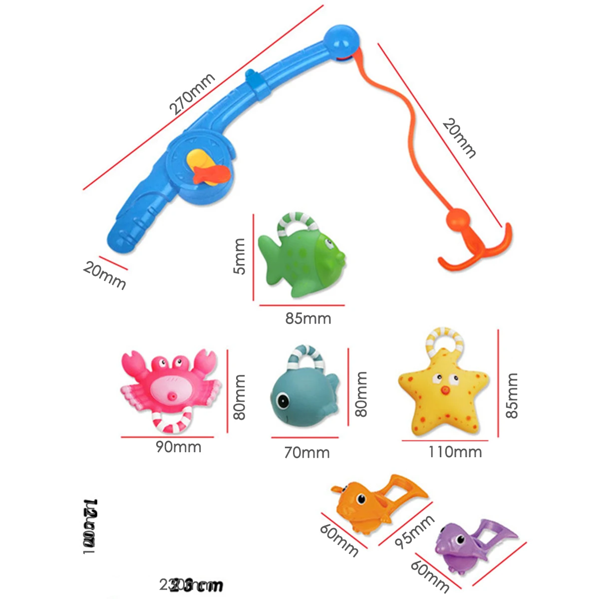 Детский набор рыболовных игрушек для мальчиков и девочек, костюм, магнитные игрушки для малышей, игрушки для детей, квадратный подарок для детей,, игрушка для игры в воду