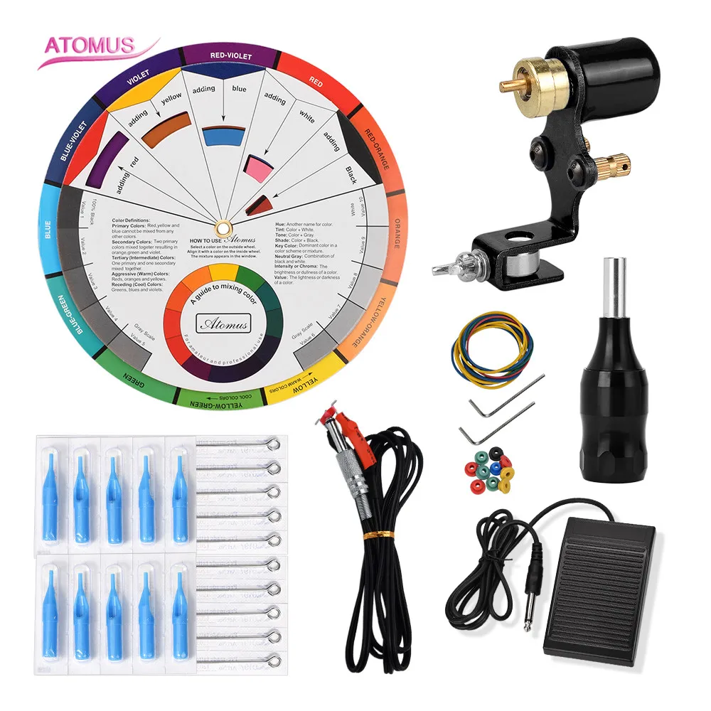 

Tattoo Machine Rotary Kit Pen Maquina De Tatuar Kits Quit Tatuajes Tattoo Beginner Set Maquillaje Permanente Principiante Tools