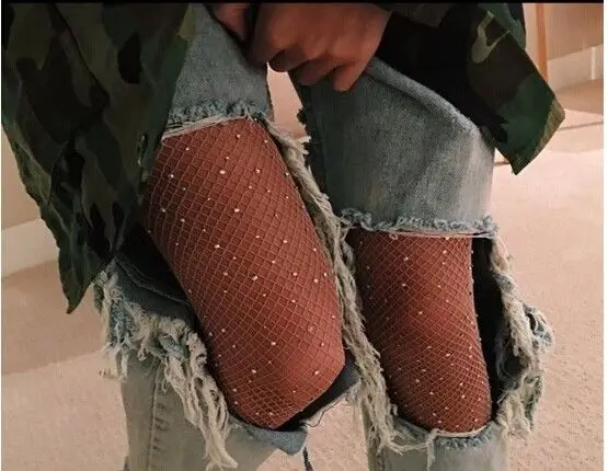 

2017 Summer Hot Women Ladies Black Big Mesh Net Pattern Leggings