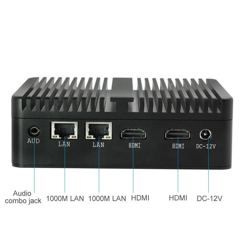 XCY мини настольный ПК Intel Celeron 2955U компактный компьютер Windows 10 Linux HDMI * 2 RS232 USB3.0 4 1000