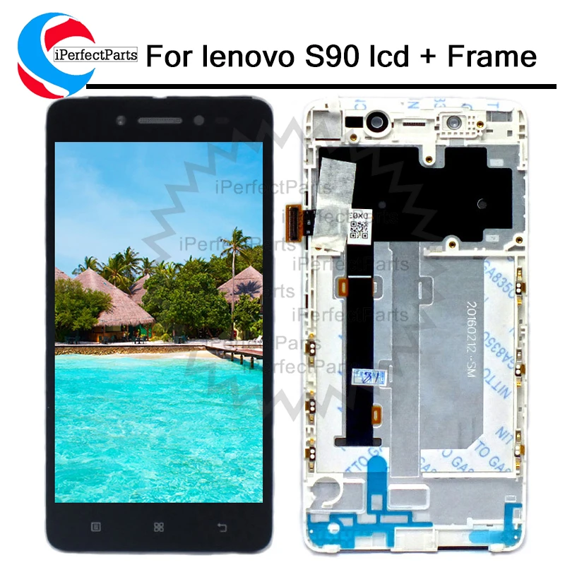 

For 5.0" Lenovo S90 LCD Display Touch Screen Digitizer Assembly With Frame S90-T S90-U S90-A free shipping