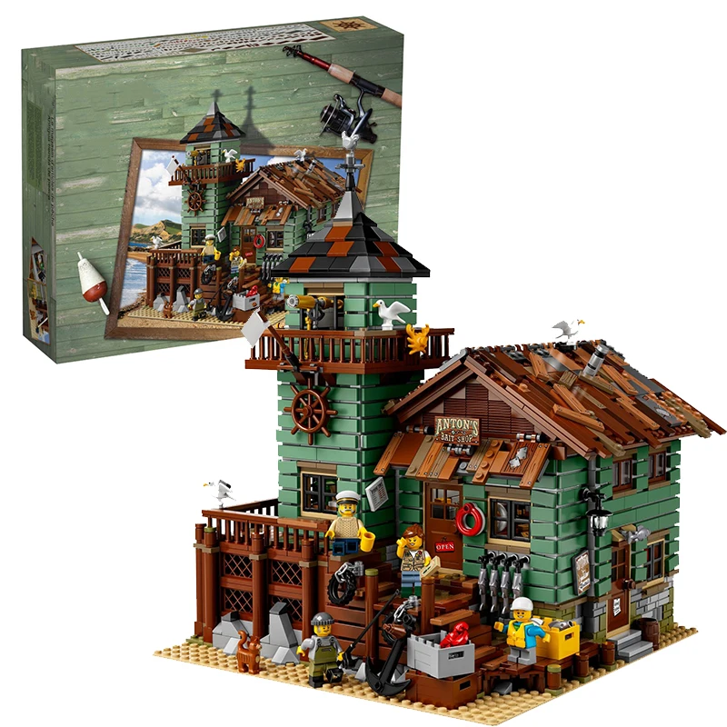 

Lepin 16050 Old Fishing Store building bricks blocks Toys for children boys Game Model Gift Compatible with Bela 21310