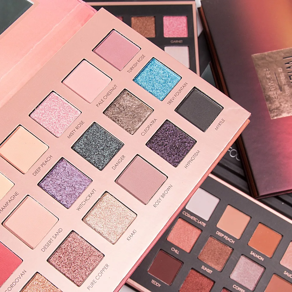 

FOCALLURE Hot Sale Fashion Pro 18 Color Glitter Matte Easy to Wear Warm Smokey Eye Shadow Palette Eyes Cosmetics Tools