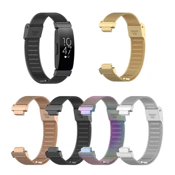 

Stainless Steel watchStrap For Fitbit Inspire HR watch Band replacement for Fitbit Inspire Bracelet belt Milanese Loop wristband