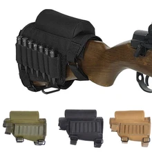 Тактический нейлоновый приклад винтовка разгрузка Buttstock с патронами чехол для боеприпасов круглый мешок для патронов держатель