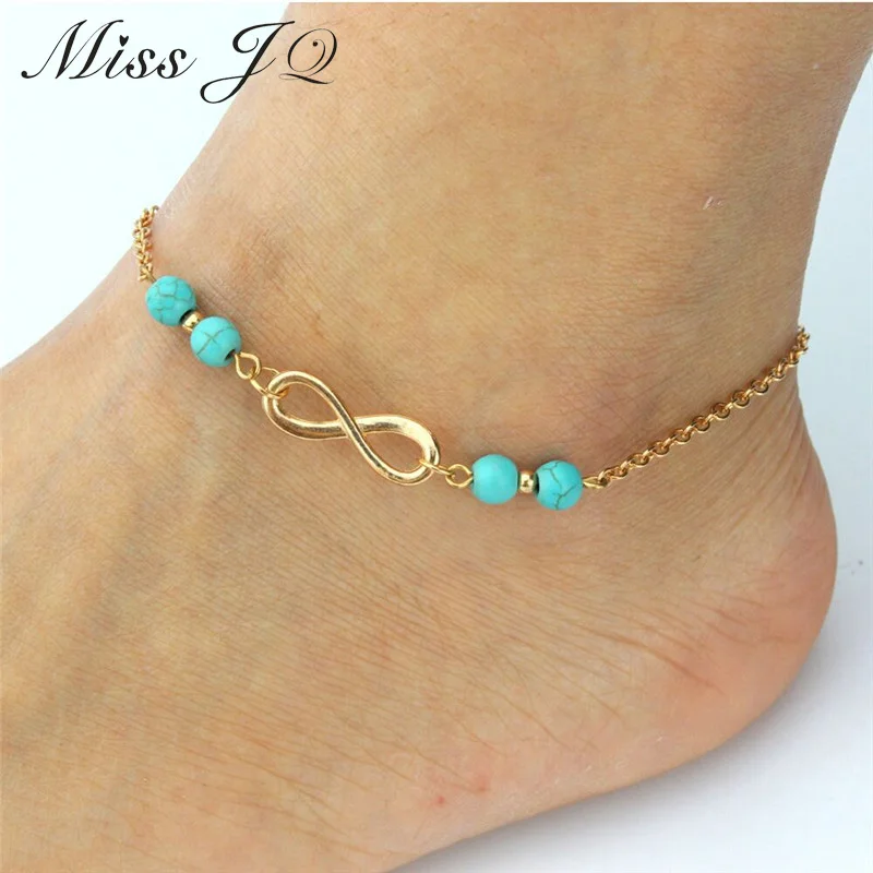 infinity symbol ankle bracelet