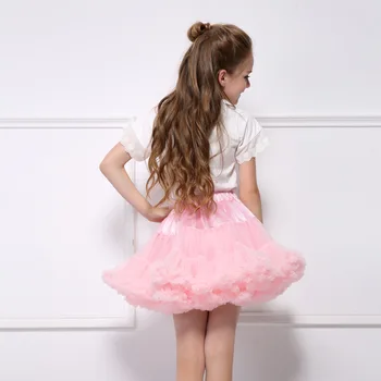 1-10Y Girls Tutu Skirt Ballerina Pettiskirt Layer Fluffy Children Ballet Skirts For Party Dance Princess Girl Tulle Miniskirt 5