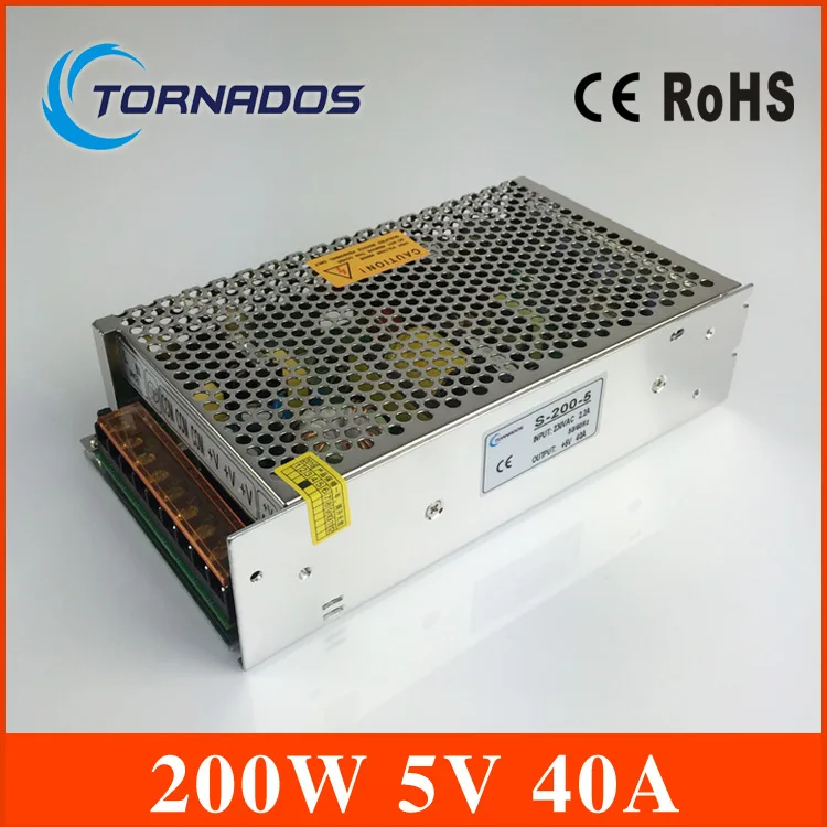 5V DC 40A 200W Regulated Universal Switching Power Supply Driver For LED CCTV 