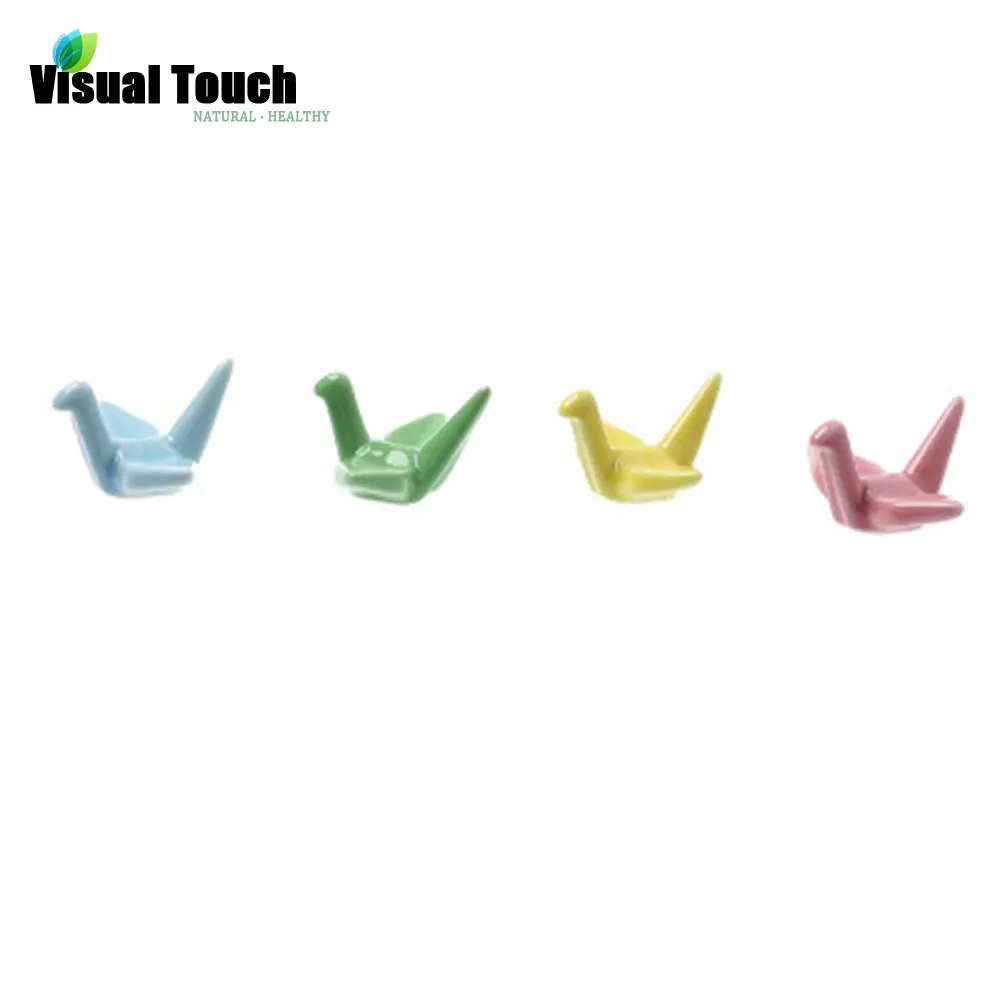 Визуальный сенсорный 4 дюйма милый оригами керамический декоративный держатель