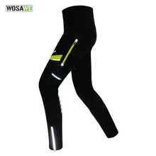 Wosawe Для мужчин Для женщин Термальность мягкие эластичные Велоспорт Длинные брюки Водонепроницаемый езда на велосипеде спортивные кроссовки Ветрозащитный Горный велосипед брюки