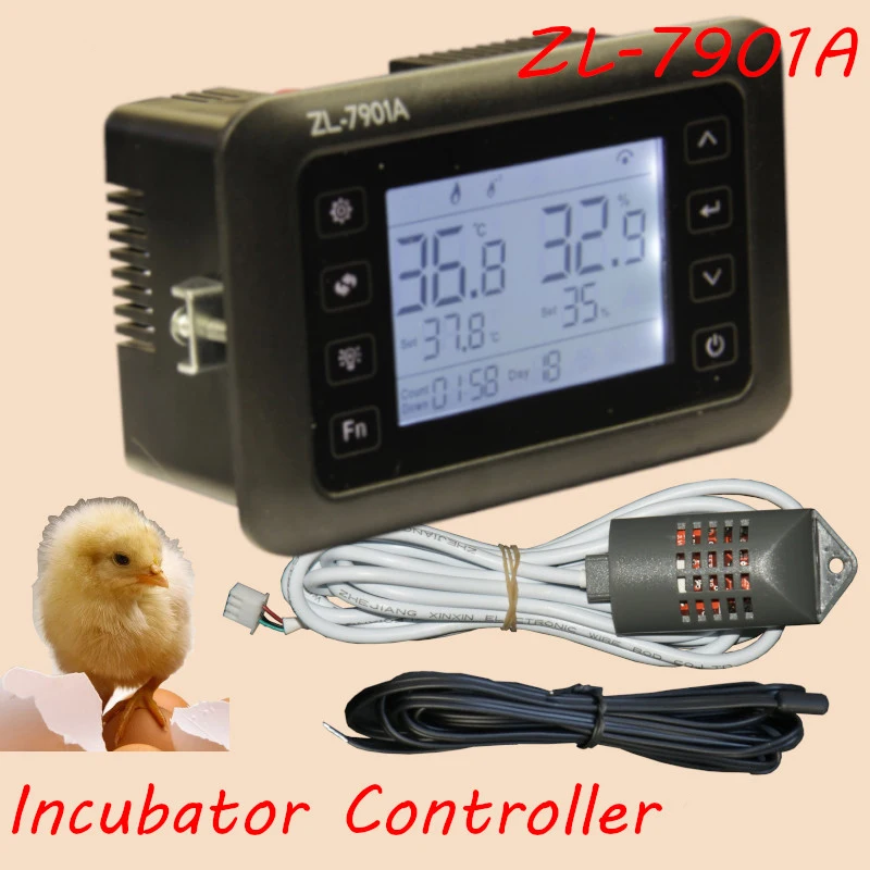 Горячая Zl-7901A, 100-240Vac, Pid, многофункциональный автоматический инкубатор, регулятор температуры и влажности для инкубатора