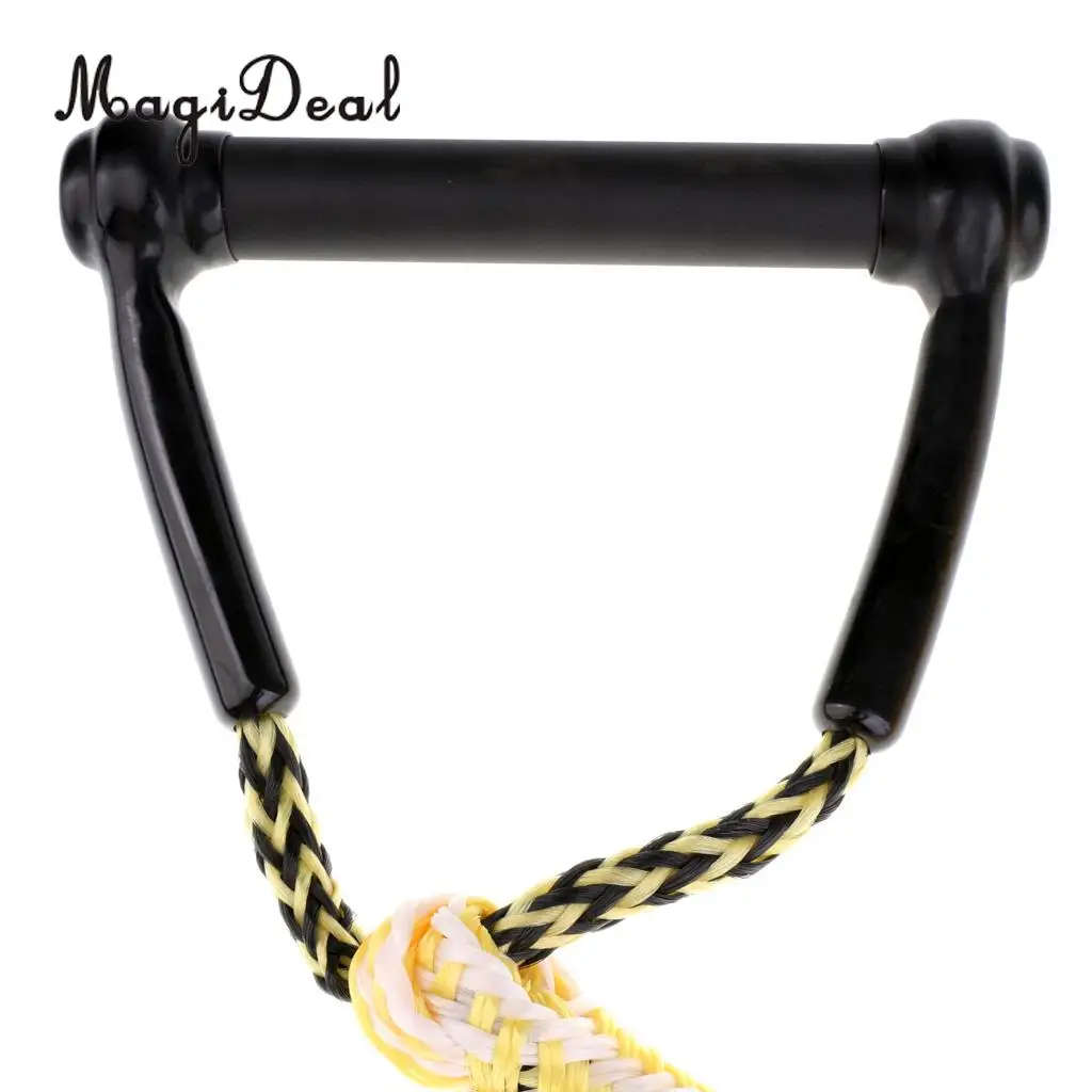 MagiDeal 24ft Water Ski Rope Tow Harness Rope with Handle for Wakeboard Knee Board
