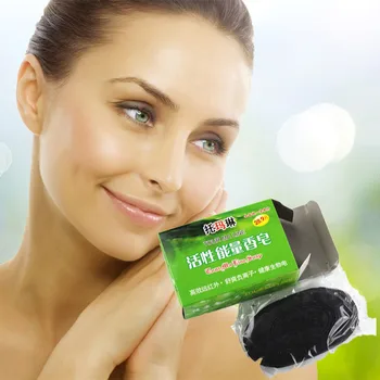 

60g Active Bamboo charcoal face Soap for Skin Whitening Soap Areola Labia Nipple Turned Pink 100% Effective