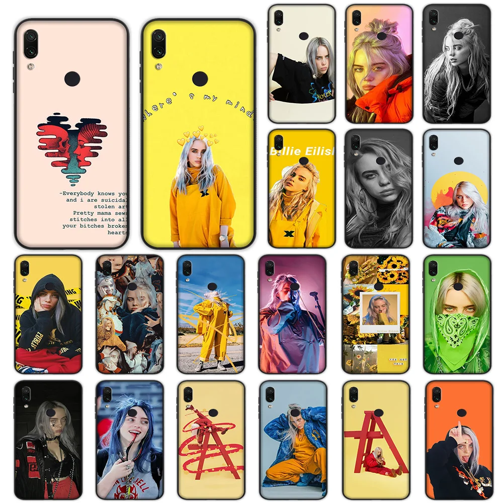 

Billie Eilish Soft Case for Xiaomi Redmi Note 4 4X 6 7 8 Pro 5 Plus 5A 6A Cover