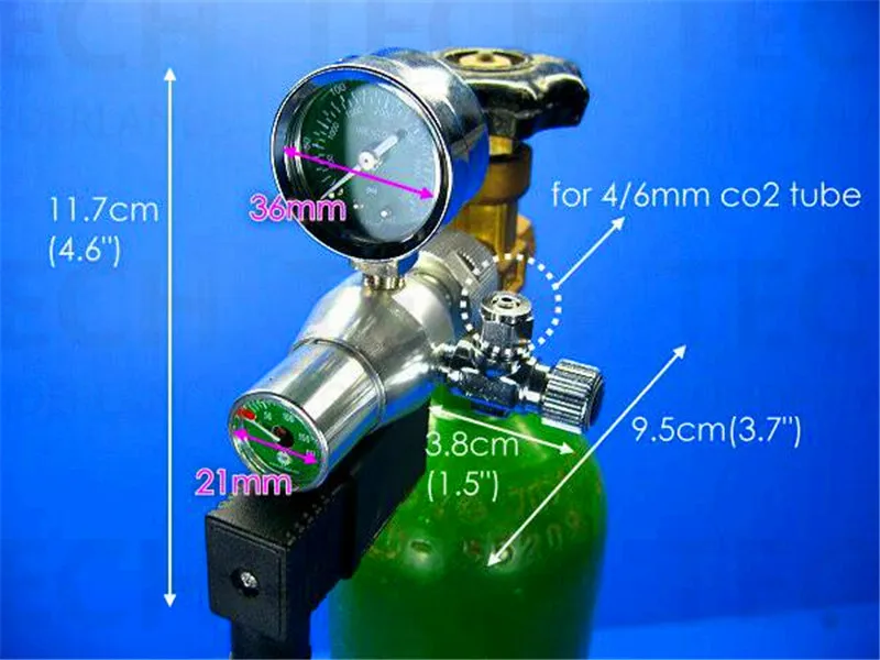 Популярный бренд 110 V/220 V Напряжение Co2 Давление Регулятор электромагнитный клапан с регулируемой электромагнитный растения аквариума