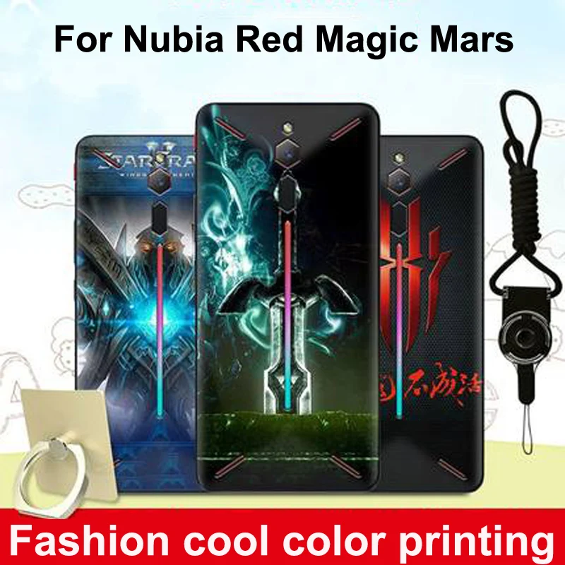 Для zte Nubia Red Magic mars Game Phone крутой мультяшный Мягкий силиконовый чехол для телефона Red Magic Mars cover Black boder для Nubia NX619J