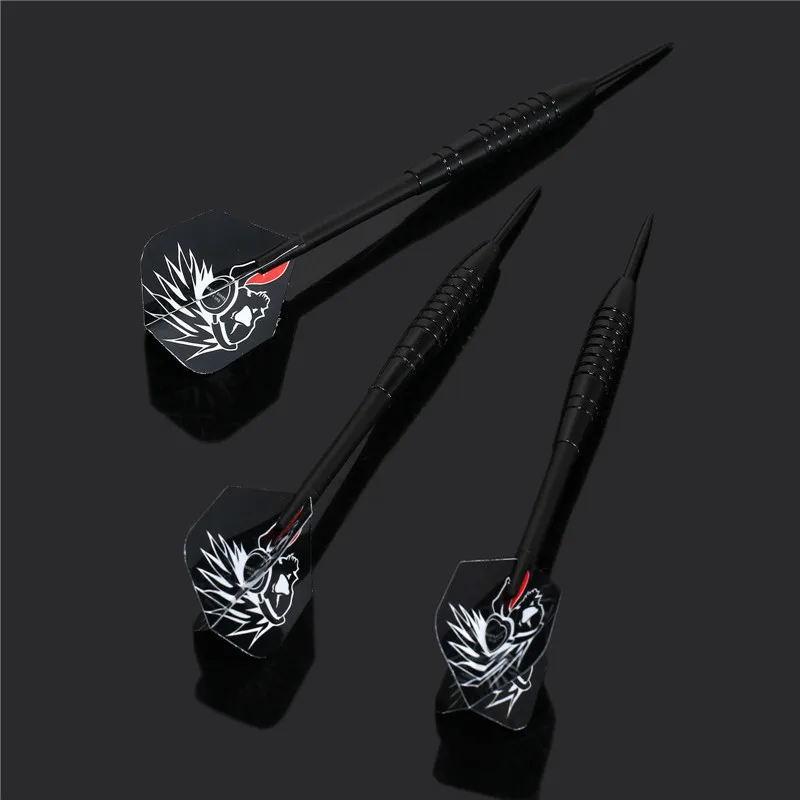 1 Set (3 Pcs) 22g Steel Tip Of Darts Nylon Shafts Nice Laser Reflective Flights Harrow Point Wing Needle Barrel Dart Accessories