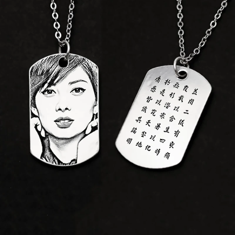 

925 Sterling Silver Pendant Stamping Blanks Smooth Simple Tag Words Photos Engraved Customized Personalized Memorial Lovers Gift