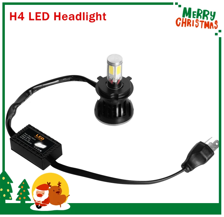 

Super Bright! 80W 8000LM  Auto Car COB H4 Replacement LED Headlight Kit Bulb Hi Lo Beam12V 24V Xenon White h4 car led headlight