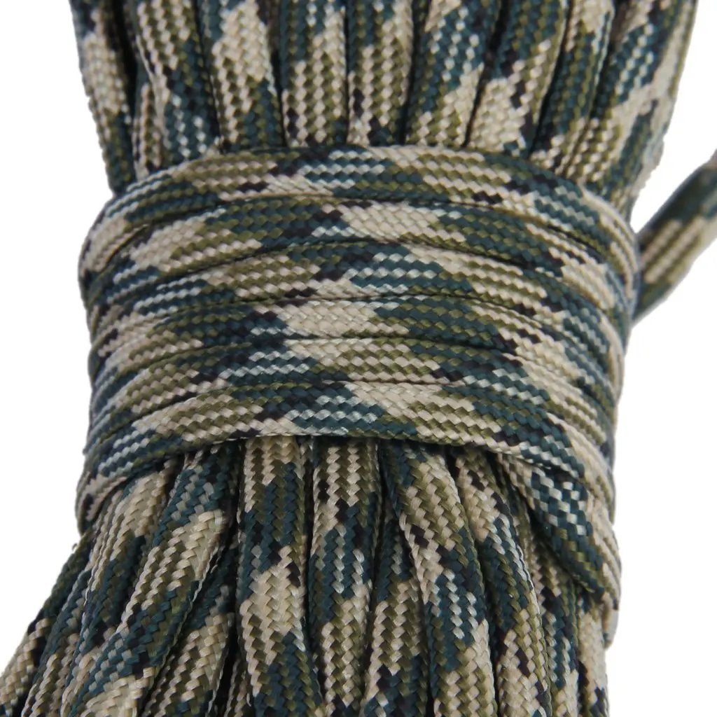 100ft 550 الحبل Paracord في المظلة بقاء الحبل-وودلاند كامو