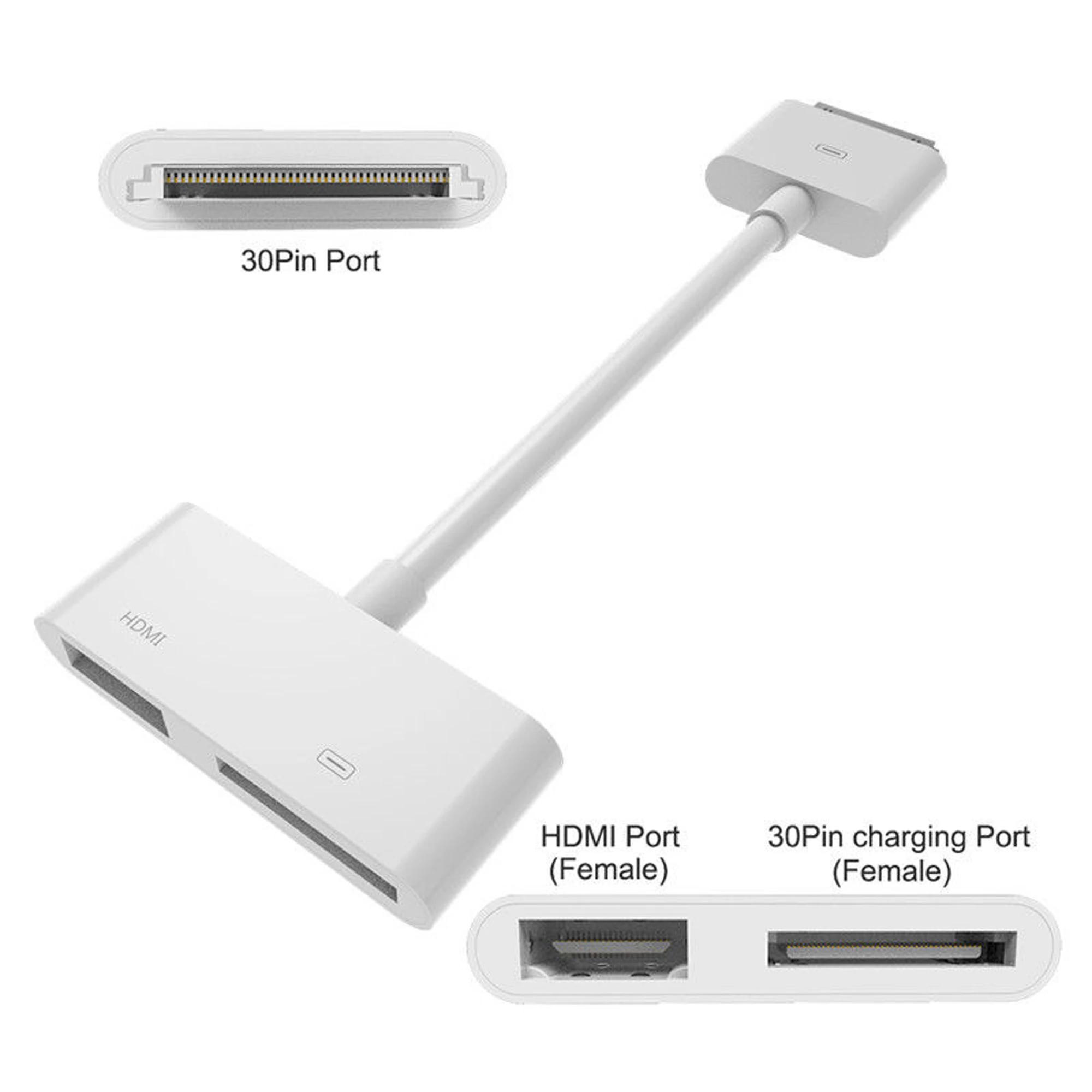 Новый адаптер Lightning-Digital tv HDMI для 7 7plus 8AU |