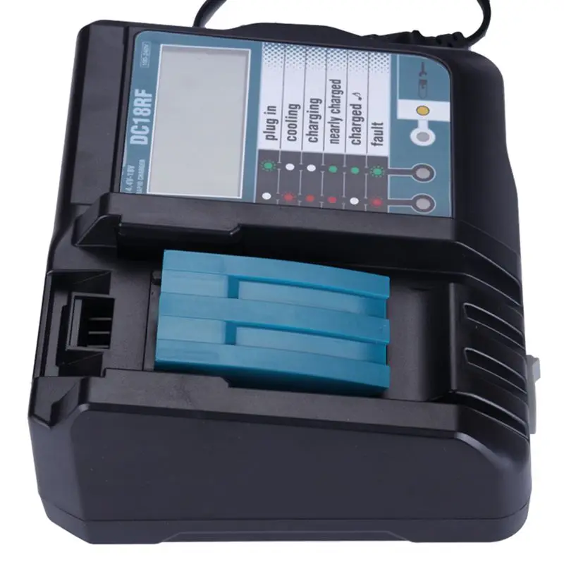 14,4 в 18 в литий-ионный аккумулятор зарядное устройство Напряжение Ток ЖК-дисплей цифровой дисплей для Makita Dc18Rf Bl1830 Bl1815 Bl1430 Dc14Sa Dc18Sc Dc18