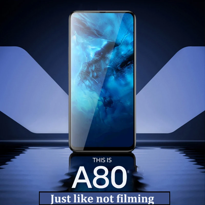 2 шт. для Samsung Galaxy A80 Защитная пленка экрана из закаленного стекла 3D полное