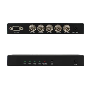 

WIISTAR SDI 4x1 Switch 4 Channels SDI Signal to 1 SDI Signal Channel Support Full-HD SDI Signal Input and Output Free Shipping
