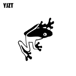 YJZT 12,9 см * 15,4 см нежный художественный амфибий Милая виниловая наклейка на машину наклейка черный/серебристый C19-0933