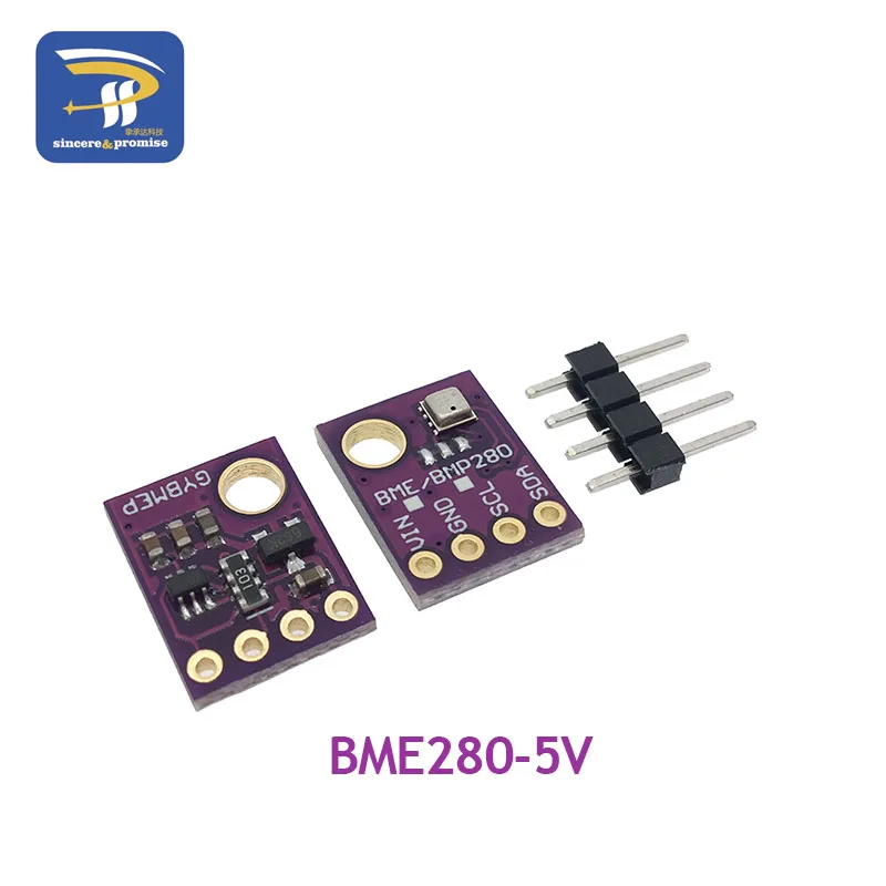 Iec SPI BMP280 3,3 В цифровой атмосферный датчик давления, датчик высоты постоянного тока, высокая точность BME280 1,8-5 В, атмосферный модуль для arduino - Цвет: BME280-5V