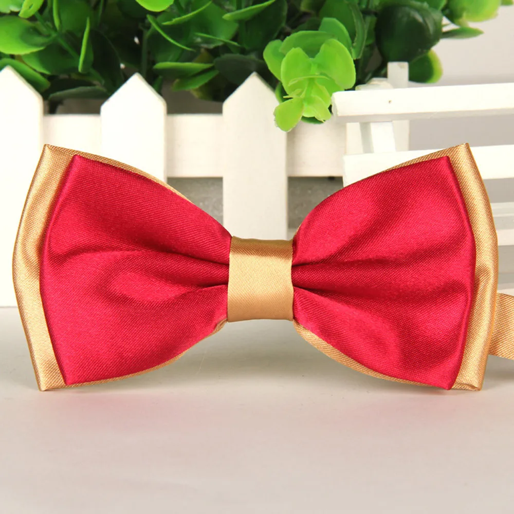 

Men Satin Adjustable Bowtie Tuxedo Wedding Bow Tie Necktie #22