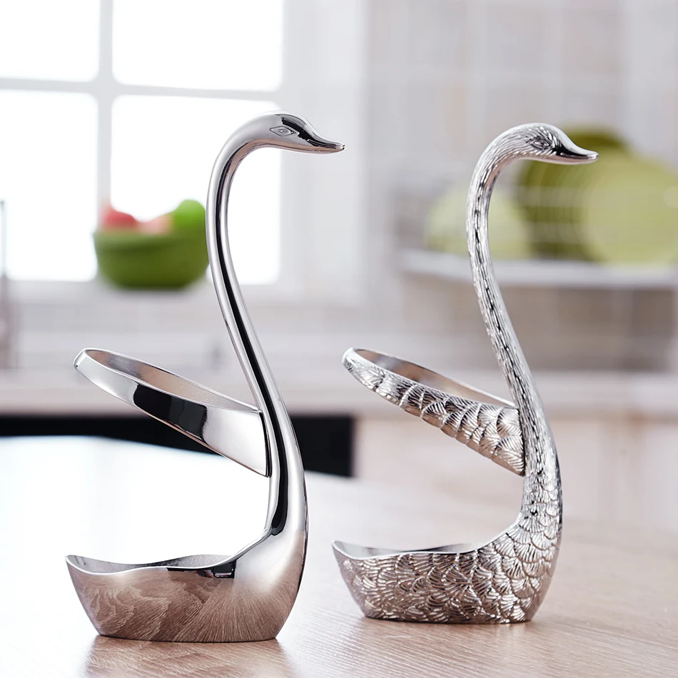 Spoon forks Swan holder set (2)