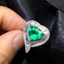 GUILD Fine Jewelry G18k Rings Real Diamonds 18K Gold Natural Emerald 1.91ct Gemstones Female Wedding Rings for women Fine Ring GUILD Fine Jewelry G18k Rings Real Diamonds 18K Gold Natural Emerald 1.91ct Gemstones Female Wedding Rings for women Fine Ring