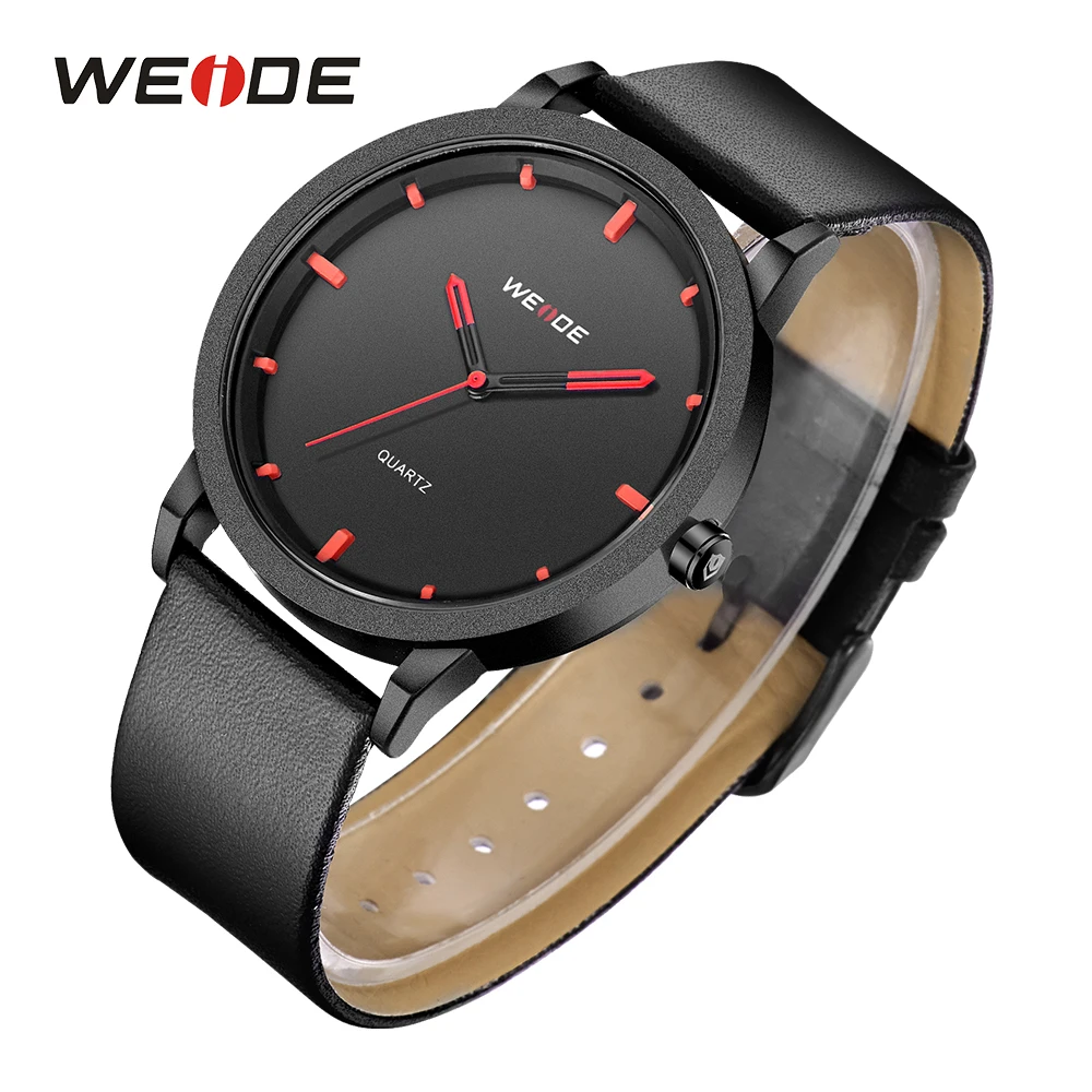 WEIDE качественные повседневные Модные кварцевые аналоговые часы с ремешком и