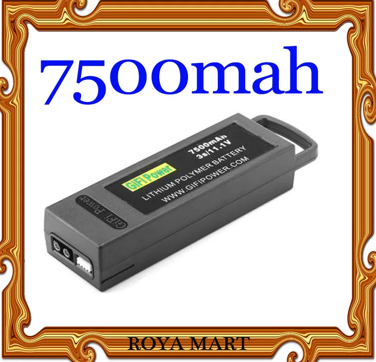 

Lipo 7500mAh / 6400mah 3S 11.1V LiPo Battery For Yuneec Q500 Q500+ 4K PRO Quadcopter Drone