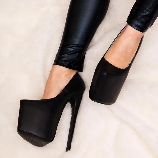 Stiletto Heel Concealed Platform Court 