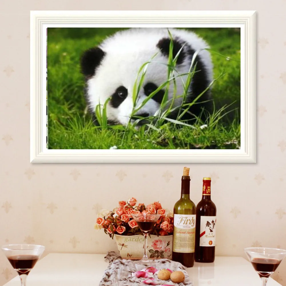 

Navidad 2018 DIY 5D Embroidery Panda Diamond Painting Christmas Decoration for Home 2019 Happy New Year Christmas Ornaments Xmas