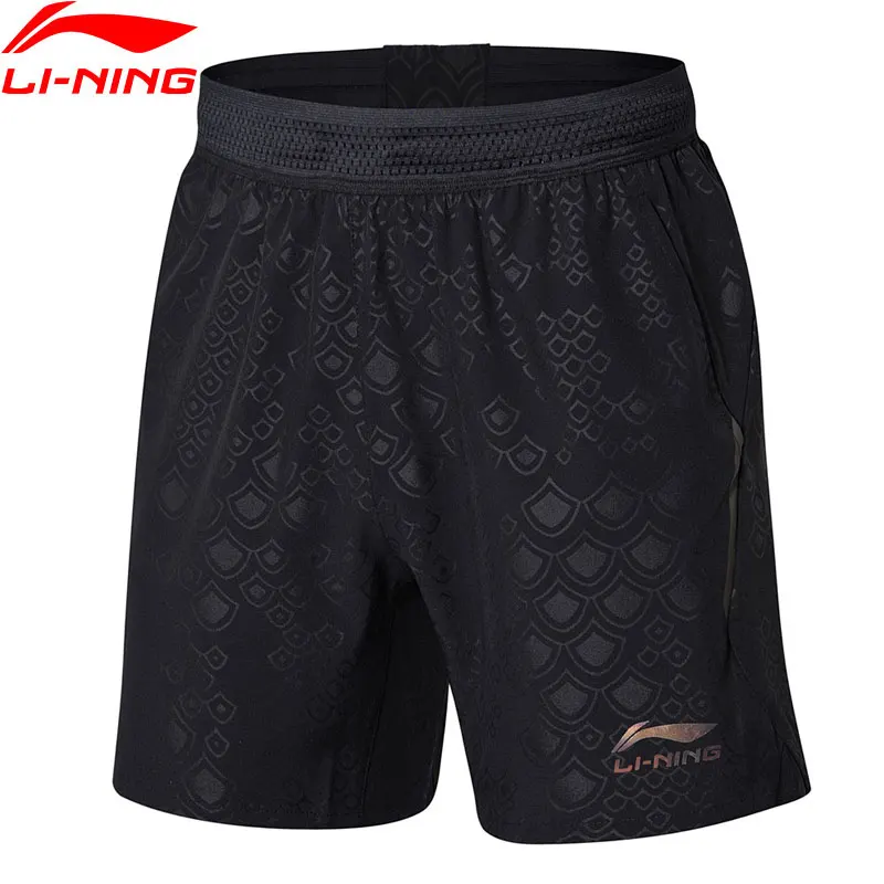 Li-Ning 2018 Men Table Tennis Shorts For National Team Regular Fit Breathable Li Ning Comfortable Sports Shorts AAPN163